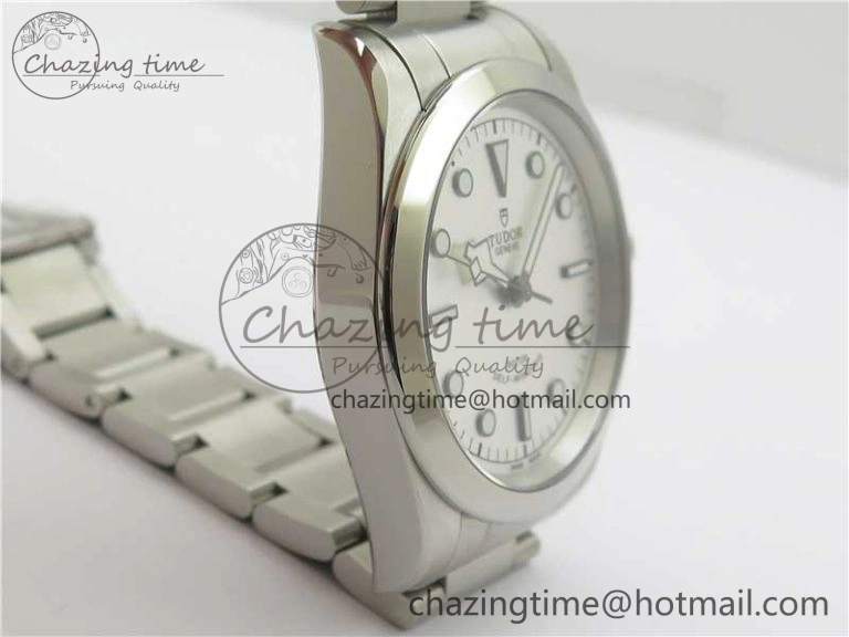 Black Bay 41 SS LF 1:1 Best Edition Silver Dial on SS Bracelet A2824