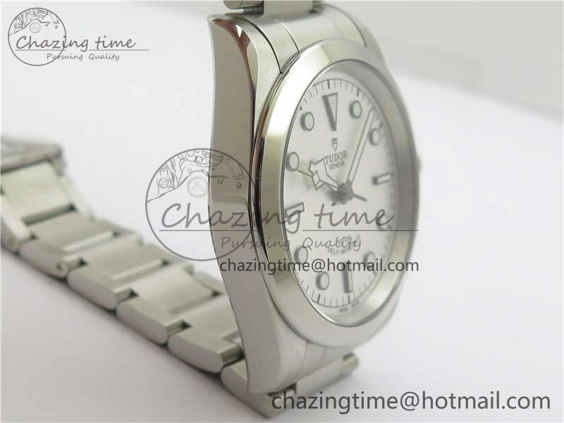 Black Bay 41 SS LF 1:1 Best Edition Silver Dial on SS Bracelet A2824