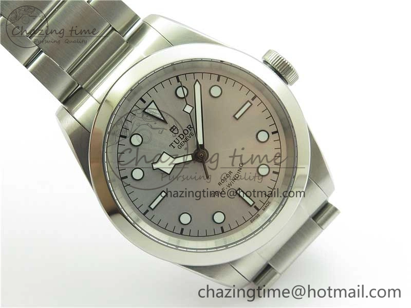 Black Bay 41 SS LF 1:1 Best Edition Silver Dial on SS Bracelet A2824