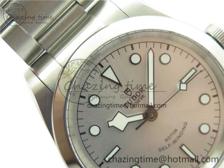 Black Bay 41 SS LF 1:1 Best Edition Silver Dial on SS Bracelet A2824