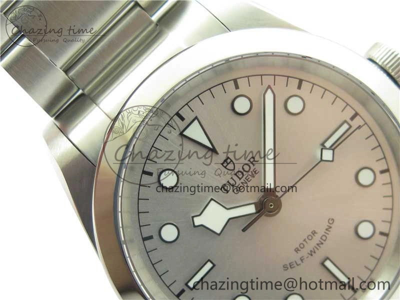 Black Bay 41 SS LF 1:1 Best Edition Silver Dial on SS Bracelet A2824