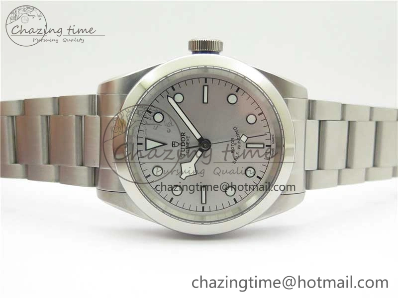 Black Bay 41 SS LF 1:1 Best Edition Silver Dial on SS Bracelet A2824