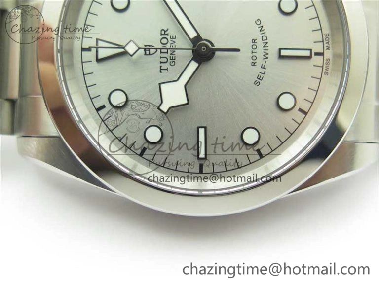 Black Bay 41 SS LF 1:1 Best Edition Silver Dial on SS Bracelet A2824