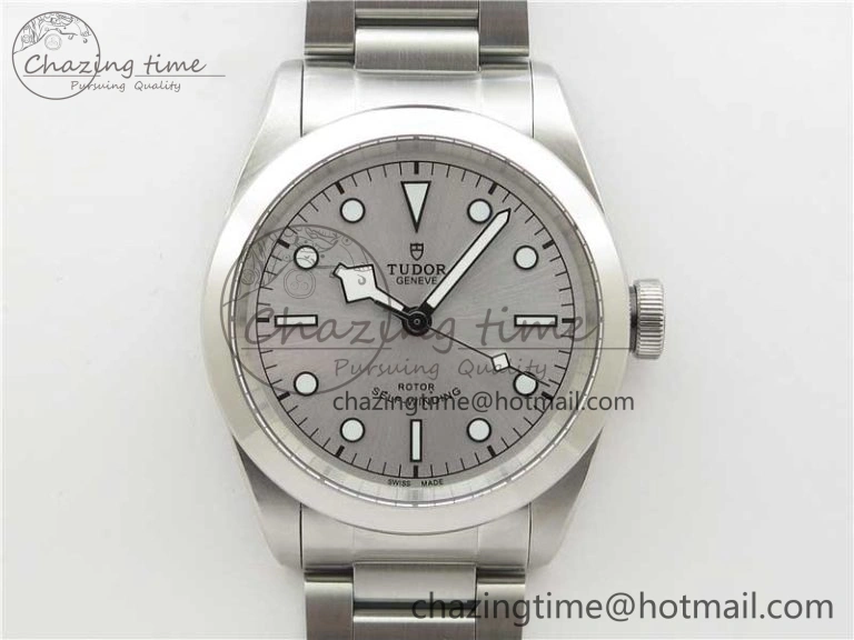 Black Bay 41 SS LF 1:1 Best Edition Silver Dial on SS Bracelet A2824