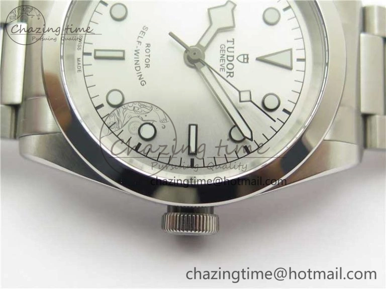 Black Bay 41 SS LF 1:1 Best Edition Silver Dial on SS Bracelet A2824