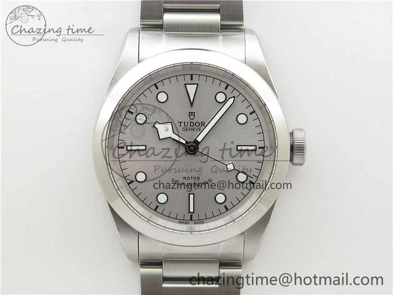 Black Bay 41 SS LF 1:1 Best Edition Silver Dial on SS Bracelet A2824