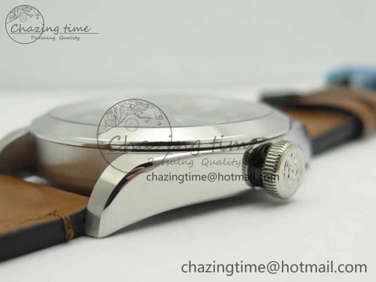 Black Bay 41mm LF 1:1 Best Edition Black Dial on Brown Leather Strap A2824