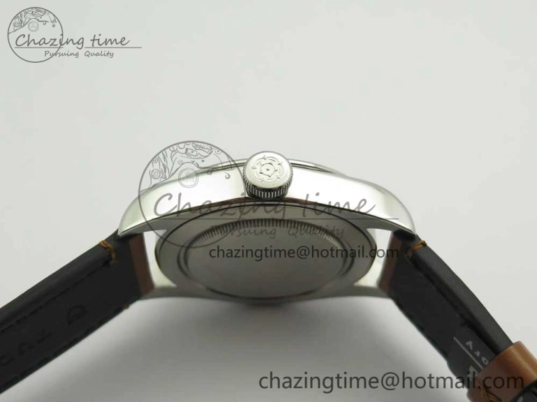 Black Bay 41mm LF 1:1 Best Edition Blue Dial on Brown Leather Strap A2824