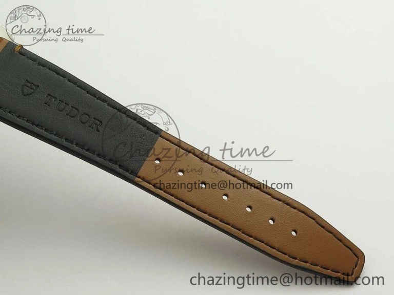 Black Bay 41mm LF 1:1 Best Edition Blue Dial on Brown Leather Strap A2824