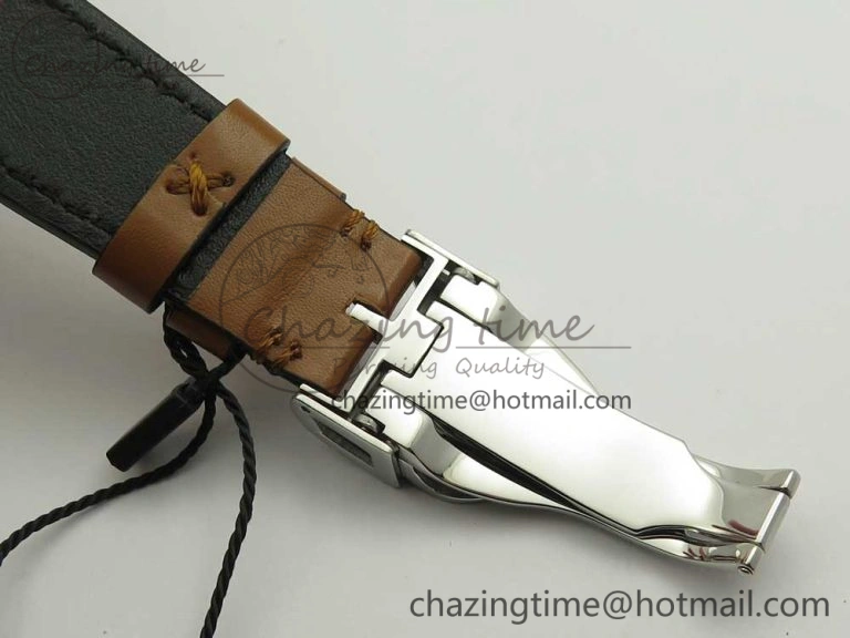 Black Bay 41mm LF 1:1 Best Edition Blue Dial on Brown Leather Strap A2824