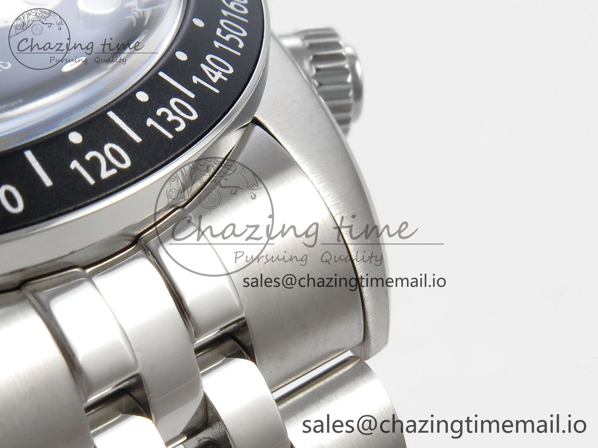 Black Bay Chrono SS BLSF 1:1 Best Edition Black Dial on SS Bracelet A7750