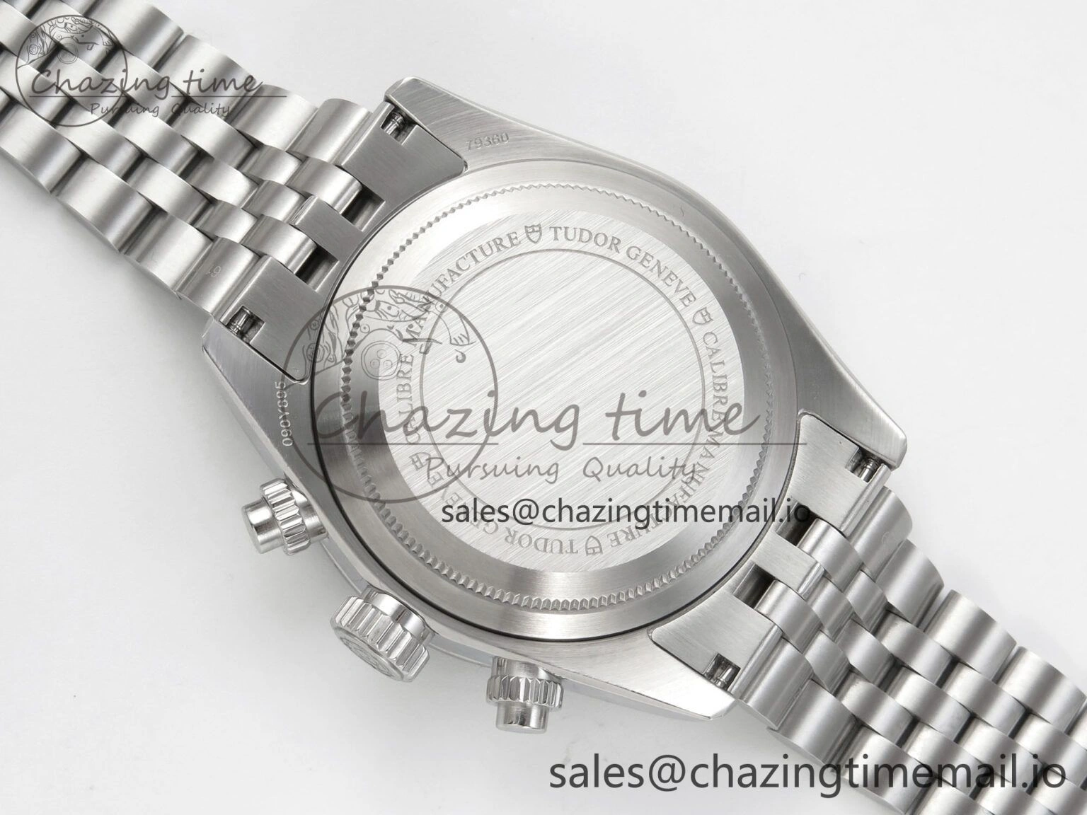 Black Bay Chrono SS BLSF 1:1 Best Edition Blue Dial on SS Bracelet A7750