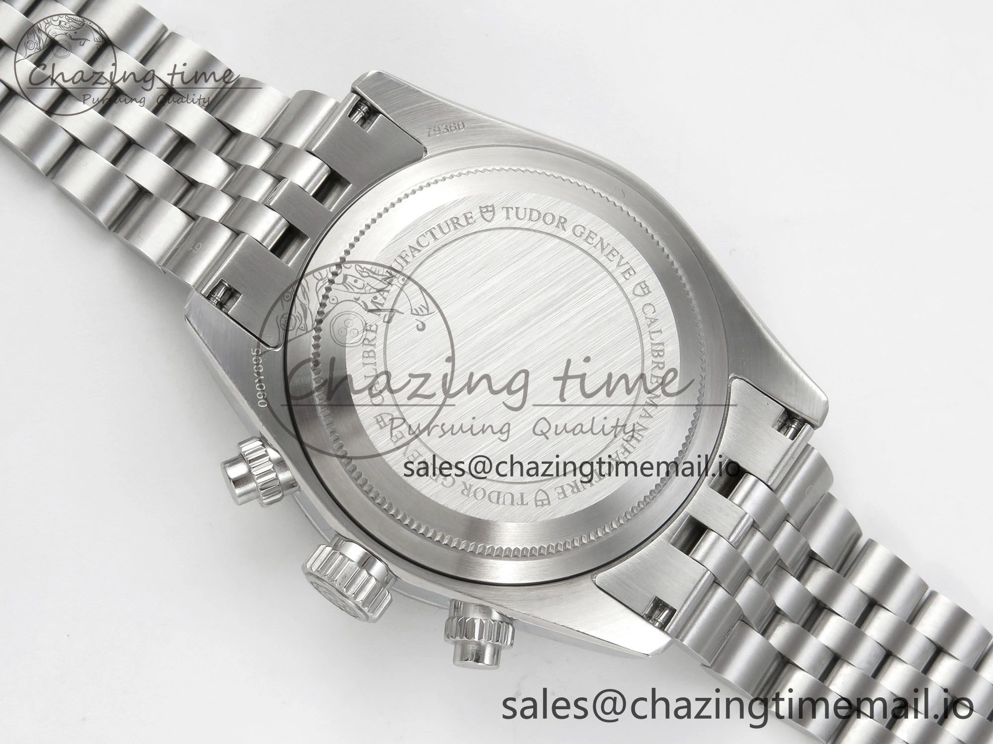 Black Bay Chrono SS BLSF 1:1 Best Edition Blue Dial on SS Bracelet A7750