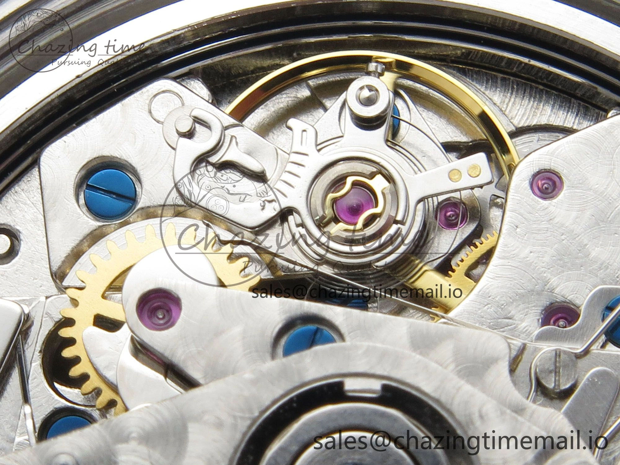 Black Bay Chrono SS BLSF 1:1 Best Edition Blue Dial on SS Bracelet A7750