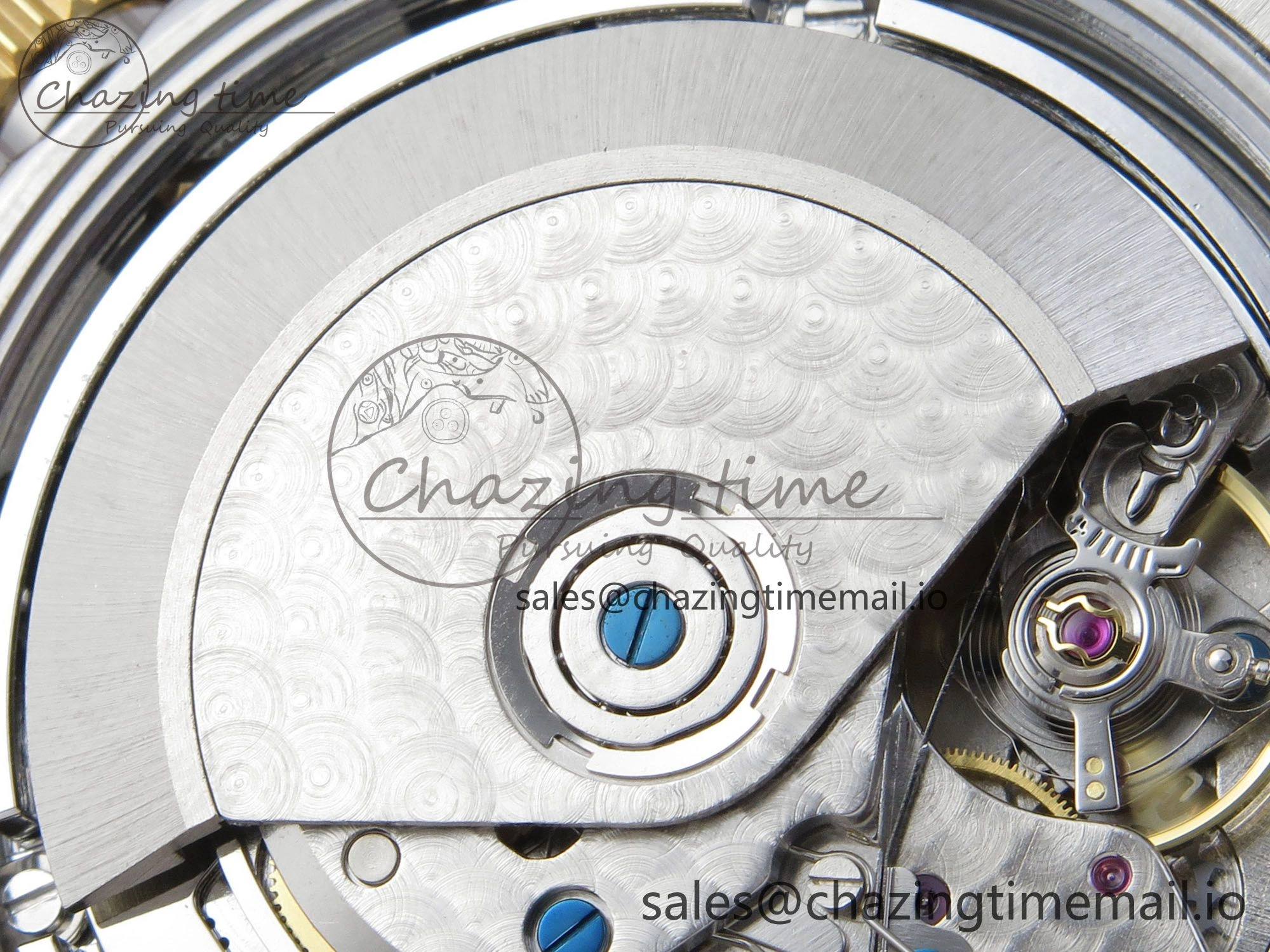 Black Bay Chrono SS BLSF 1:1 Best Edition Gold Dial on YG SS Bracelet A7750