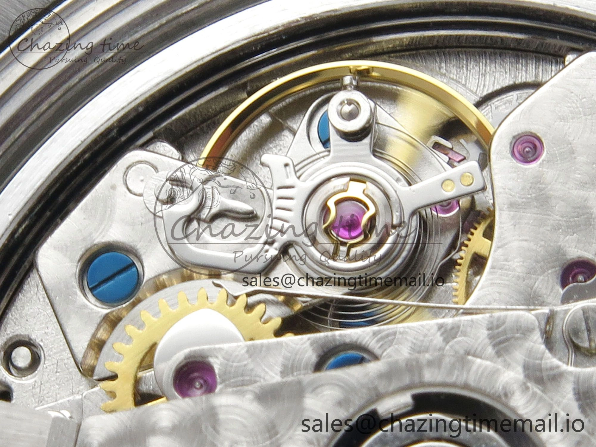 Black Bay Chrono SS BLSF 1:1 Best Edition Gold Dial on YG SS Bracelet A7750