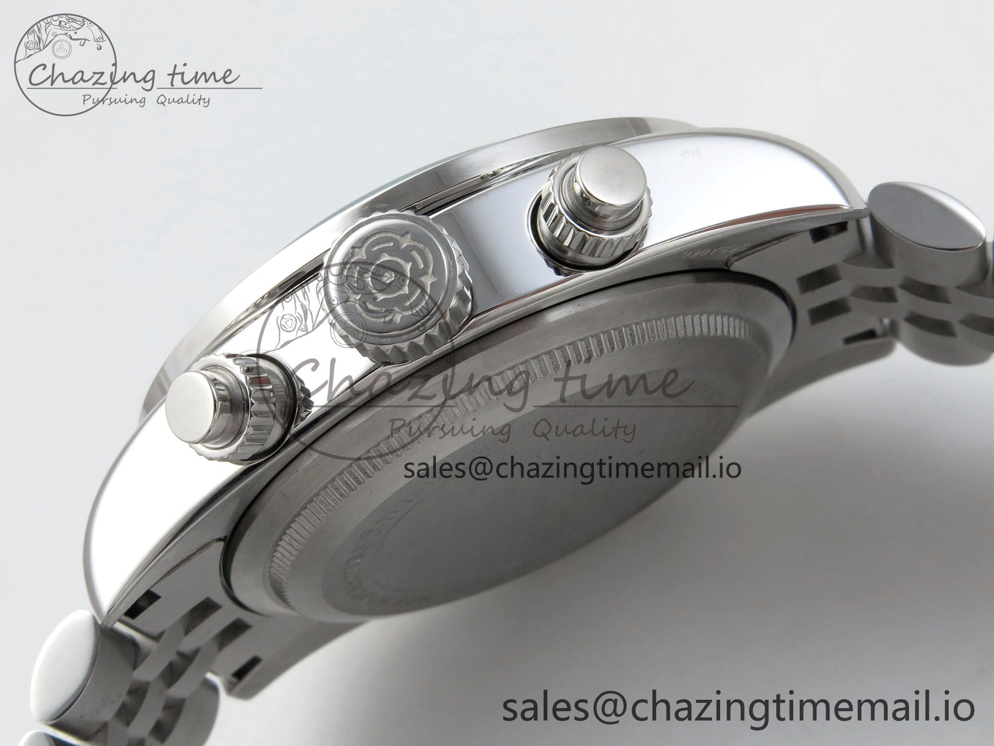 Black Bay Chrono SS BLSF 1:1 Best Edition White Dial on SS Bracelet A7750