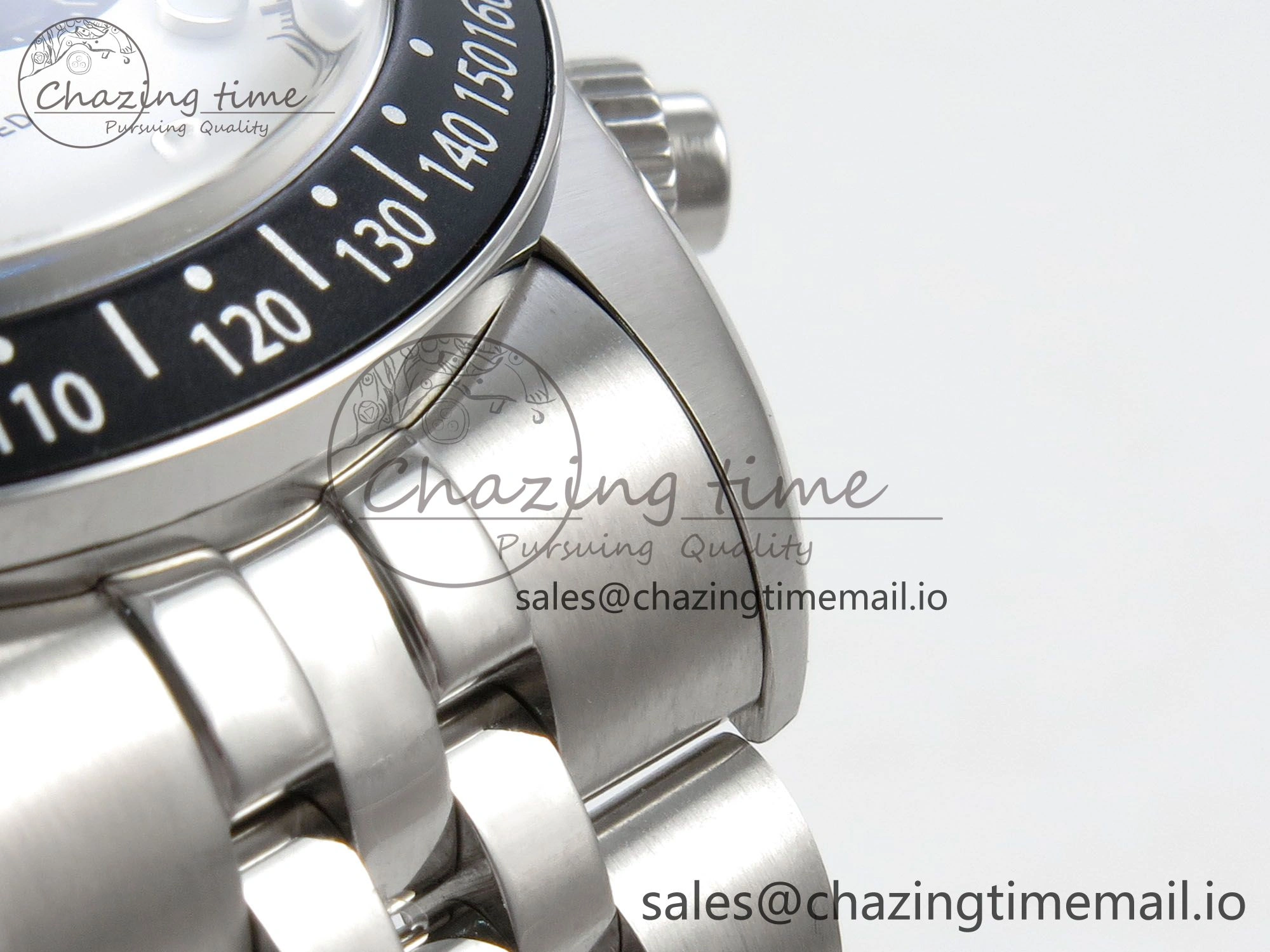 Black Bay Chrono SS BLSF 1:1 Best Edition White Dial on SS Bracelet A7750