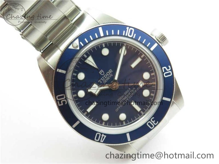 Black Bay Fifty Eight 39mm SS ZF 1:1 Best Edition Blue Dial on SS Bracelet A2824