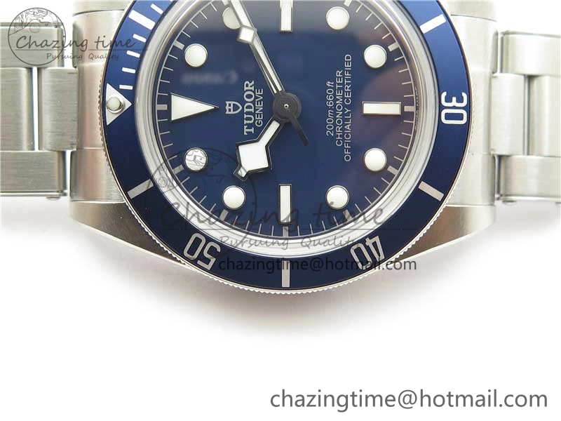 Black Bay Fifty Eight 39mm SS ZF 1:1 Best Edition Blue Dial on SS Bracelet A2824