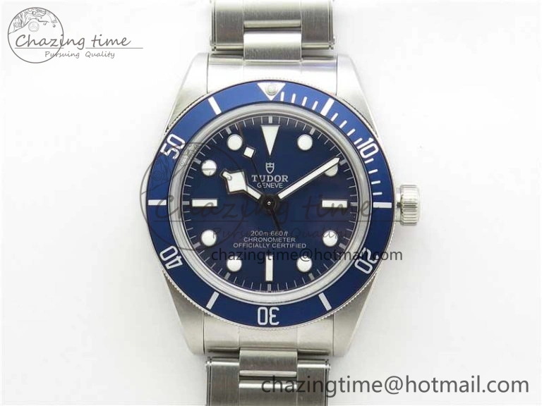 Black Bay Fifty Eight 39mm SS ZF 1:1 Best Edition Blue Dial on SS Bracelet A2824