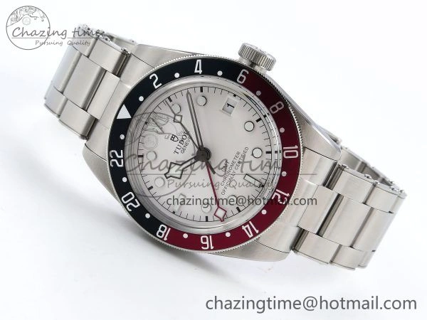 Black Bay GMT Pepsi Blue Red Bezel ZF 1:1 Best Edition White Dial on SS Bracelet A2836