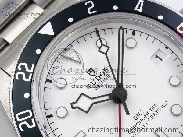Black Bay GMT Pepsi Blue Red Bezel ZF 1:1 Best Edition White Dial on SS Bracelet A2836