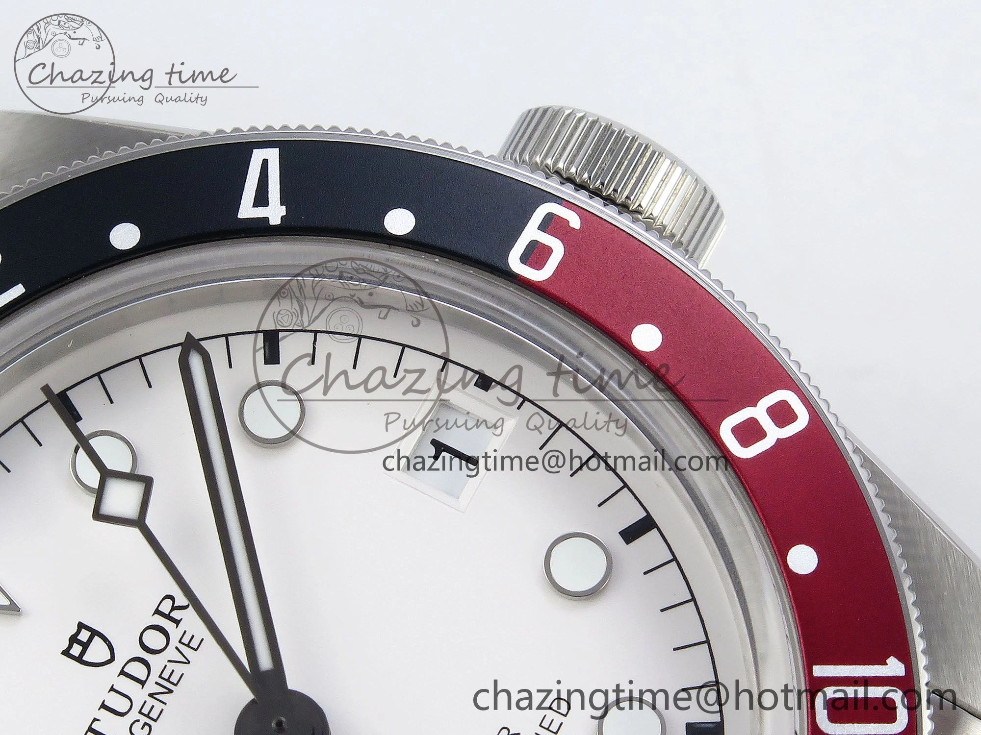 Black Bay GMT Pepsi Blue Red Bezel ZF 1:1 Best Edition White Dial on SS Bracelet A2836