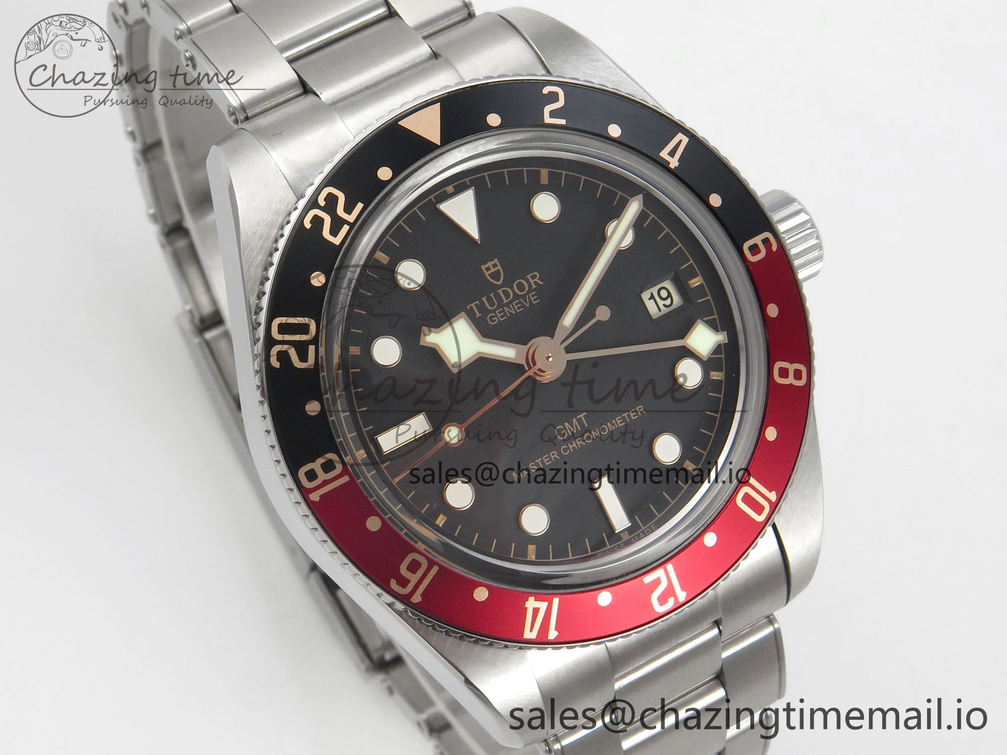 Black Bay GMT Pepsi Blue Red Bezel ZF Best Edition on SS Bracelet A2836