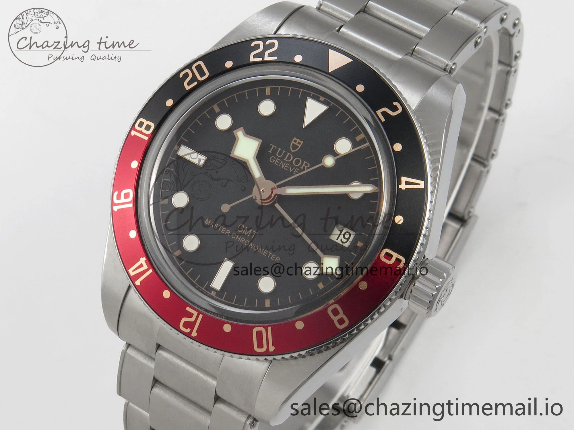Black Bay GMT Pepsi Blue Red Bezel ZF Best Edition on SS Bracelet A2836
