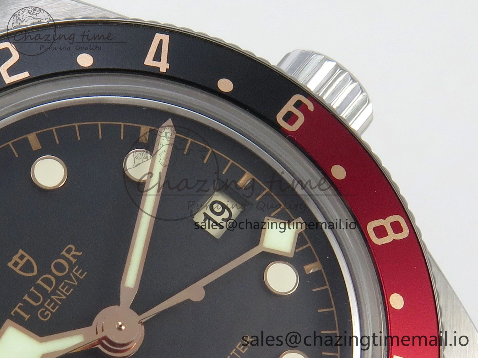 Black Bay GMT Pepsi Blue Red Bezel ZF Best Edition on SS Bracelet A2836