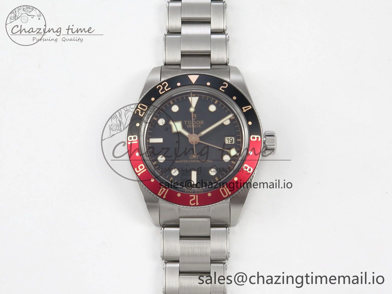 Black Bay GMT Pepsi Blue Red Bezel ZF Best Edition on SS Bracelet A2836
