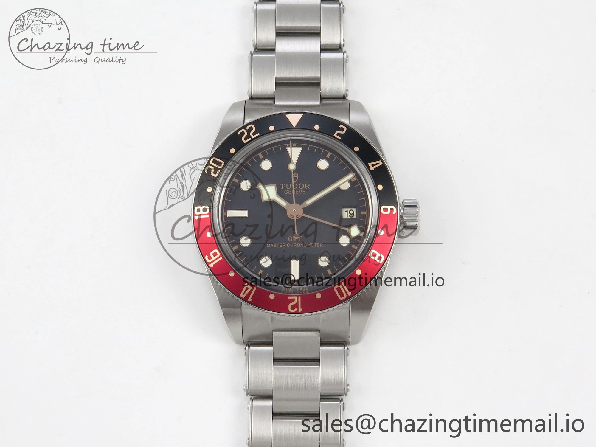 Black Bay GMT Pepsi Blue Red Bezel ZF Best Edition on SS Bracelet A2836