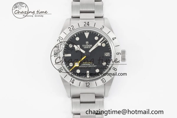 Black Bay GMT SS Bezel ZF 1:1 Best Edition Black Dial on SS Bracelet A2836