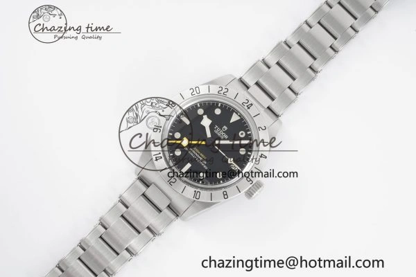 Black Bay GMT SS Bezel ZF 1:1 Best Edition Black Dial on SS Bracelet A2836