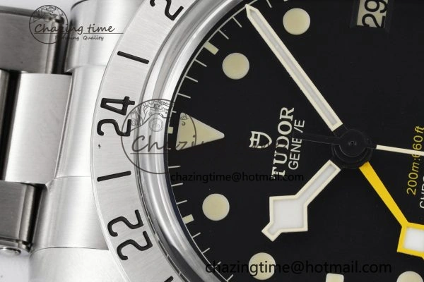 Black Bay GMT SS Bezel ZF 1:1 Best Edition Black Dial on SS Bracelet A2836