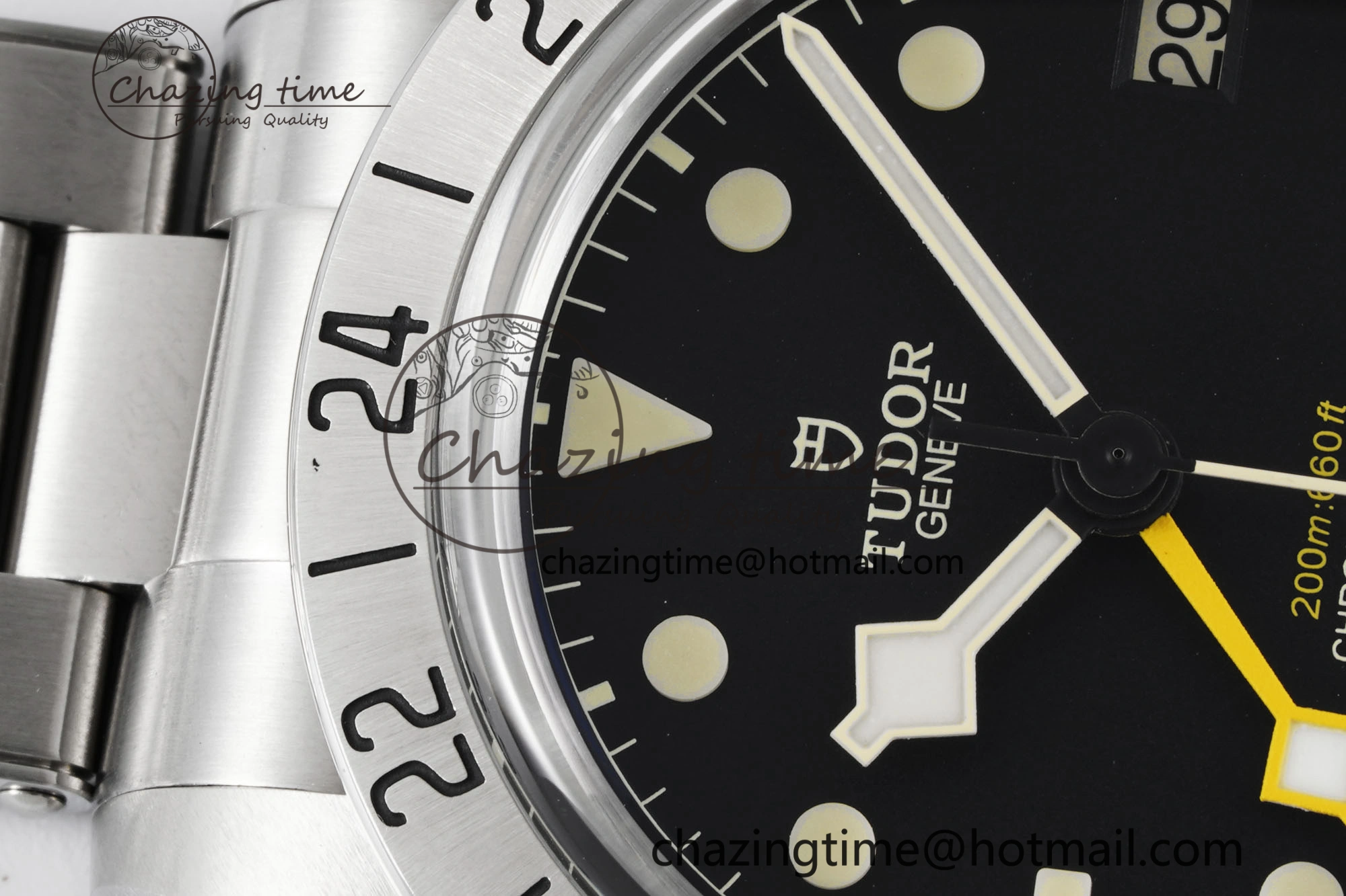 Black Bay GMT SS Bezel ZF 1:1 Best Edition Black Dial on SS Bracelet A2836