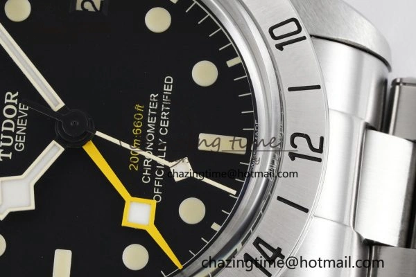 Black Bay GMT SS Bezel ZF 1:1 Best Edition Black Dial on SS Bracelet A2836