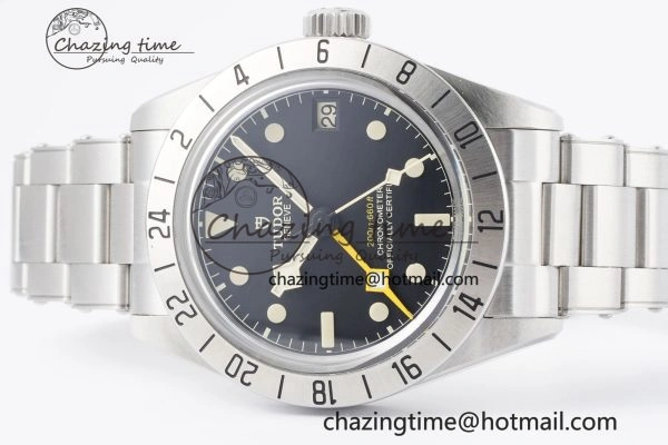 Black Bay GMT SS Bezel ZF 1:1 Best Edition Black Dial on SS Bracelet A2836