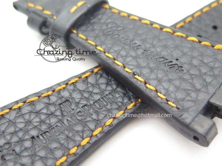 Black Leather Strap For Royal Oak Offshore