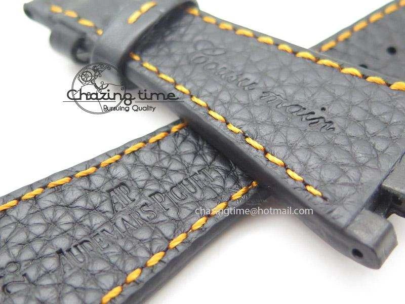 Black Leather Strap For Royal Oak Offshore
