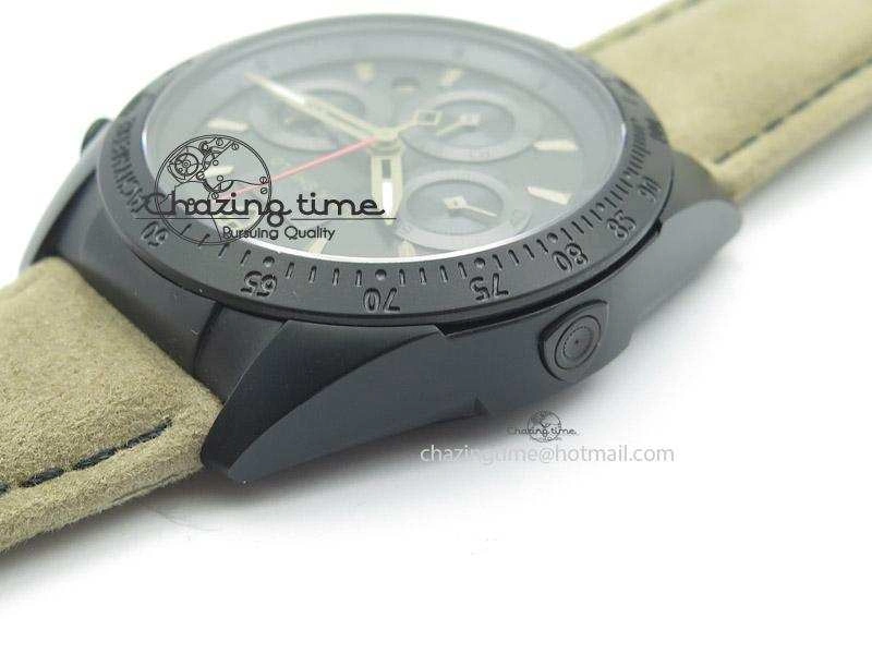 Black Shield DLC ZF Best Edition on Brown Leather Strap A7753