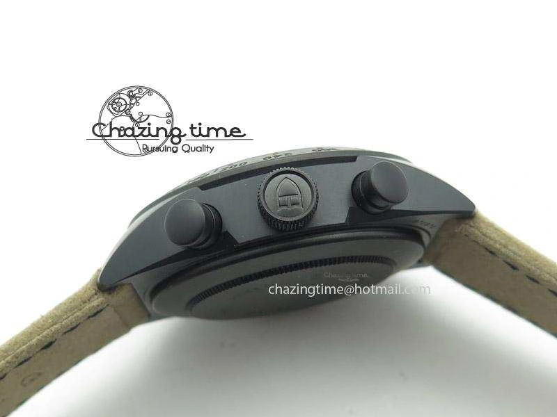 Black Shield DLC ZF Best Edition on Brown Leather Strap A7753