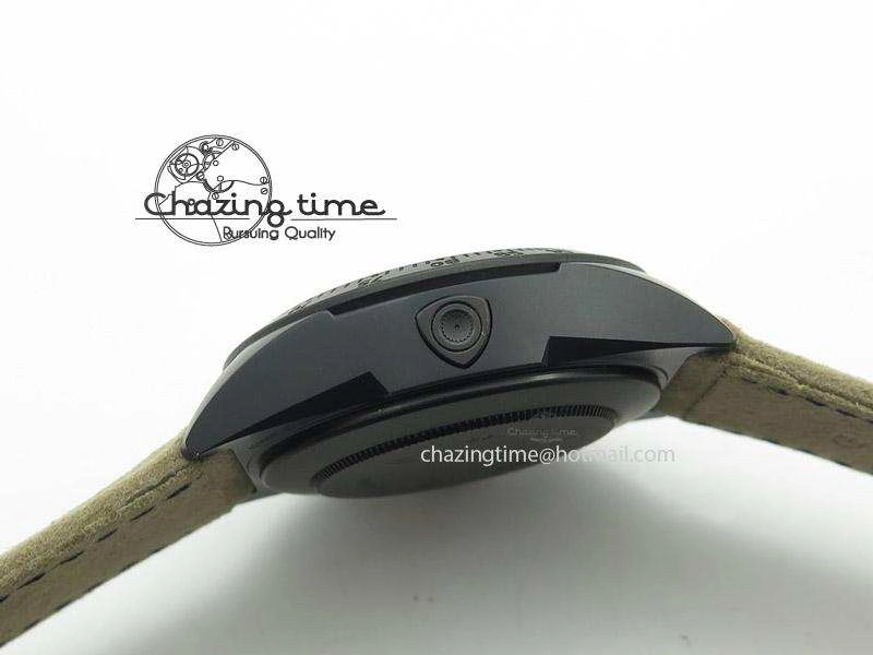 Black Shield DLC ZF Best Edition on Brown Leather Strap A7753