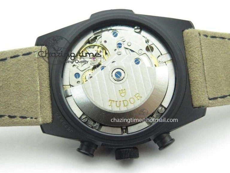 Black Shield DLC ZF Best Edition on Brown Leather Strap A7753