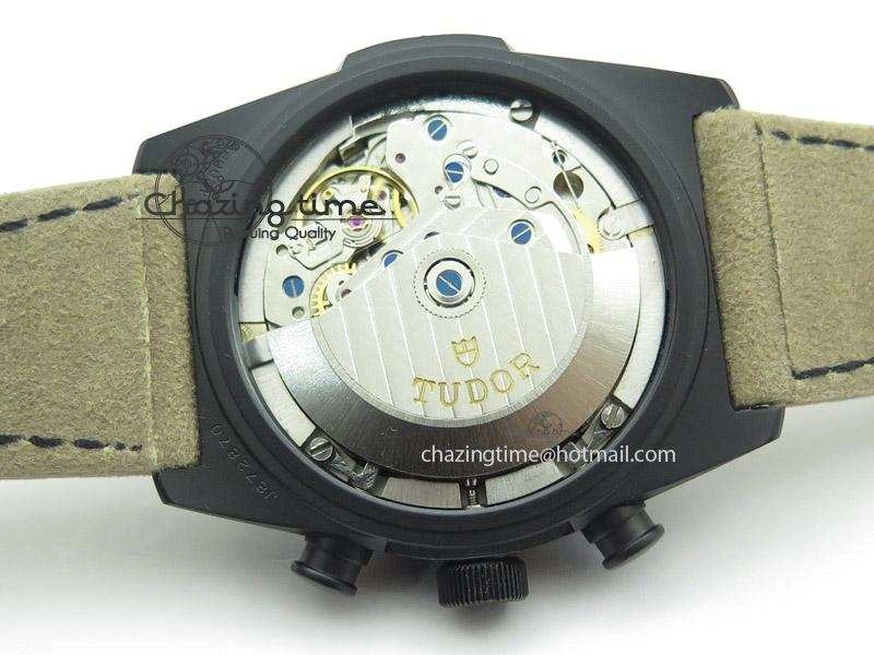 Black Shield DLC ZF Best Edition on Brown Leather Strap A7753