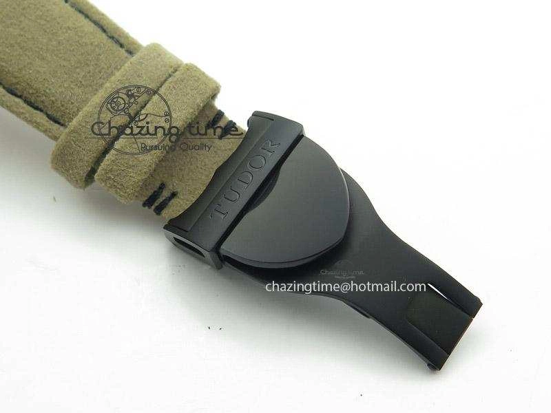 Black Shield DLC ZF Best Edition on Brown Leather Strap A7753