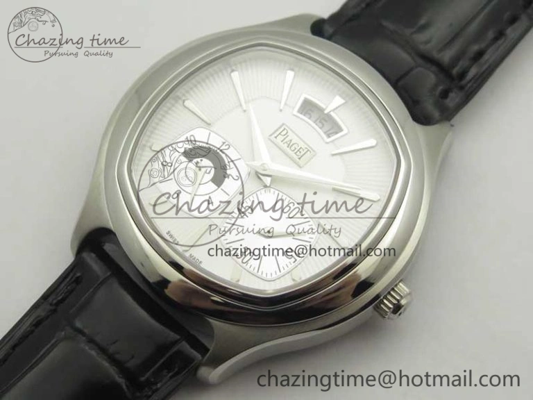 Black-Tie SS TWF Best Edition White Dial on Black Leather Strap Cal.850P