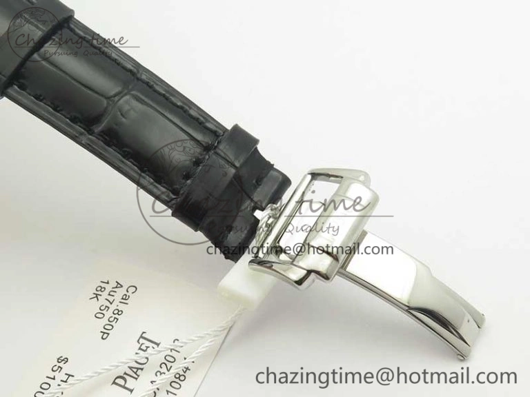 Black-Tie SS TWF Best Edition White Dial on Black Leather Strap Cal.850P