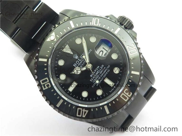 Blaken  Sea-Dweller 2017 Baselworld 126600 DLC ROF Best Edition Black Dial on DLC Bracelet A2836